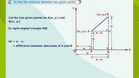 Distance Formula