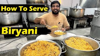 பிரியாணி எப்படி பரிமாறுவது | How to serve briyani easy method by Jabbar bhai