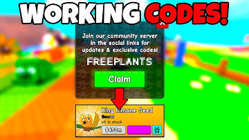 ALL WORKING CODES PLANTS VS BRAINROTS!