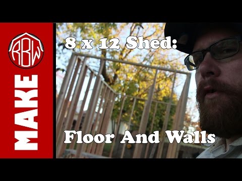 8×12 Shed for $1000: Floor and Walls