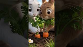 Rabbit taking carrot#youtubeshorts