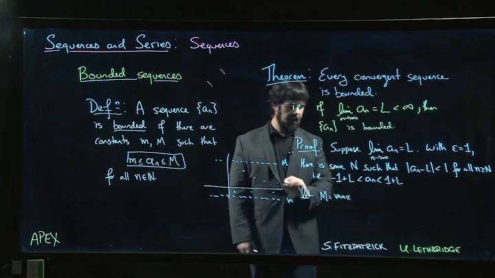 Sequences and Series: Sequences - 09. Convergent Sequences are Bounded