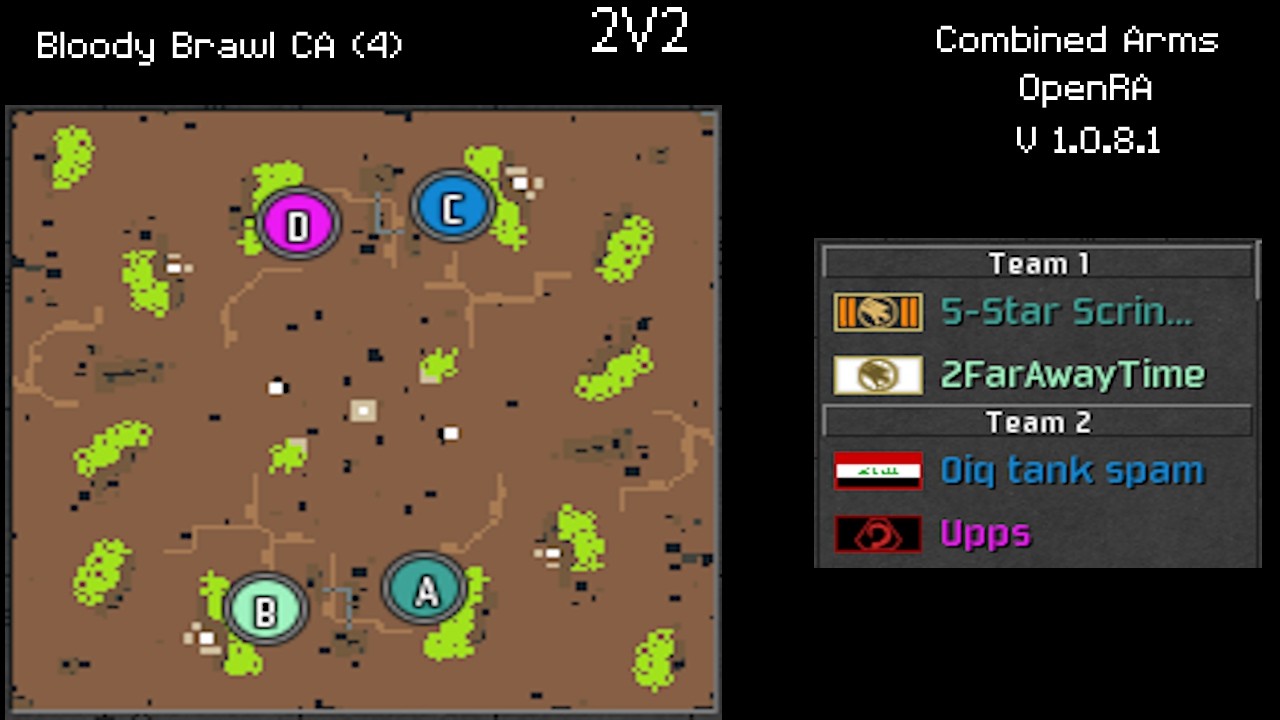 331# - Warthogs - 6 - 11/02/2026 - 2v2 - Combined Arms V1.0.8.1 (OpenRA)