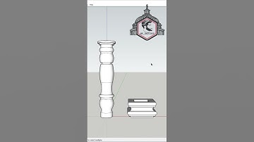 Sketchup tutorial | follow me | columns and sphere #short