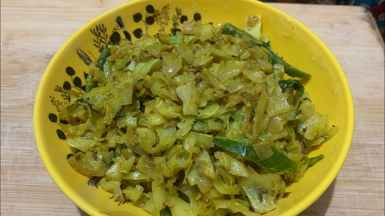 North Indian Cabbage Sabji | Healthy Cabbage Recipe || Tasty Patta Gobhi Recipe in 5 Minutes 