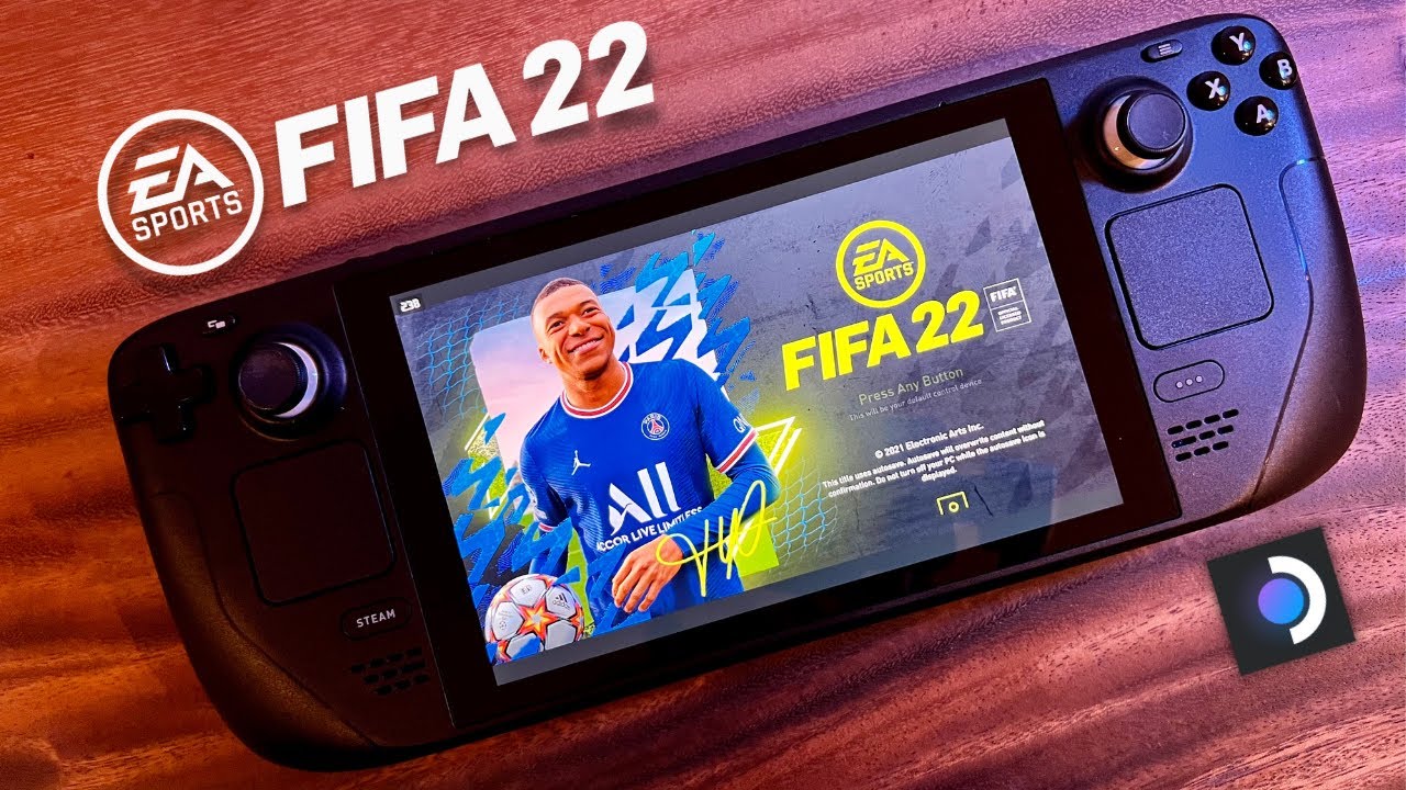 FIFA 22 - Steam Deck handheld gameplay (ultra max graphics) 