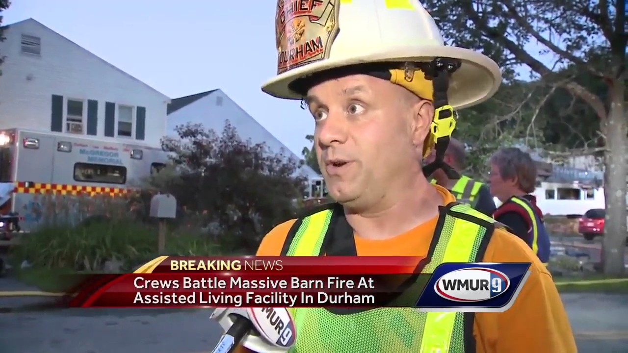 Crews battle large barn fire at assisted living facility in Durham ...
