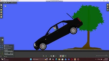 Algodoo - 2005 Cadillac CTS Sedan Crashable