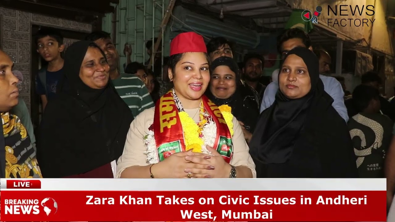 Zara Khan Takes on Civic Issues in Andheri West, Mumbai