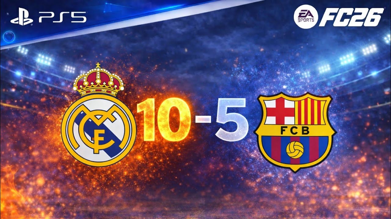Real Madrid 10-5 Barcelona – El Clásico Out of Control! | FIFA 26