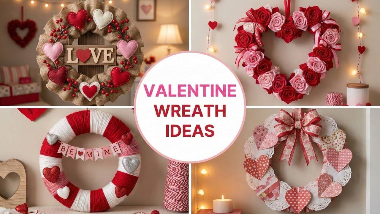 Более 152 идей для венков ко Дню святого Валентина 2026 | Венки в форме сердечек из товаров Dolla...
