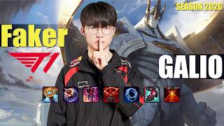 T1 Faker GALIO vs OTP TALON Mid - Patch 26.16 KR Ranked | lolrec