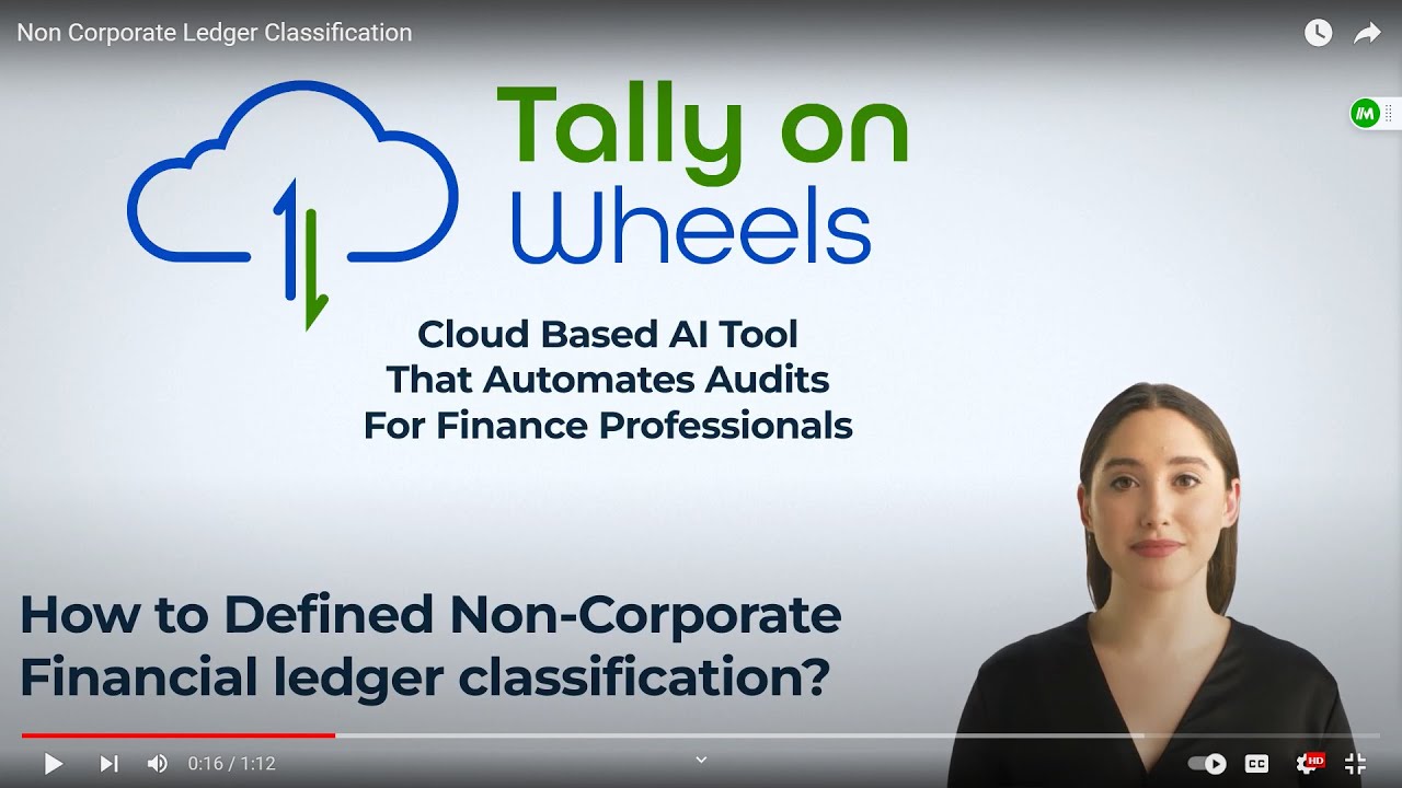 Non Corporate Financials Ledger Classification - YouTube