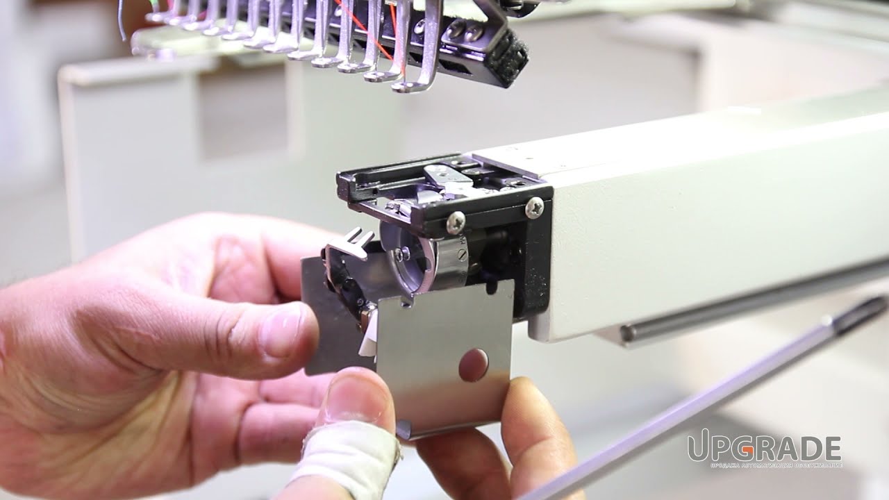 Обучающие видео. Процесс выставление челнока на вышивальной машине Ricoma серии МТ-1201