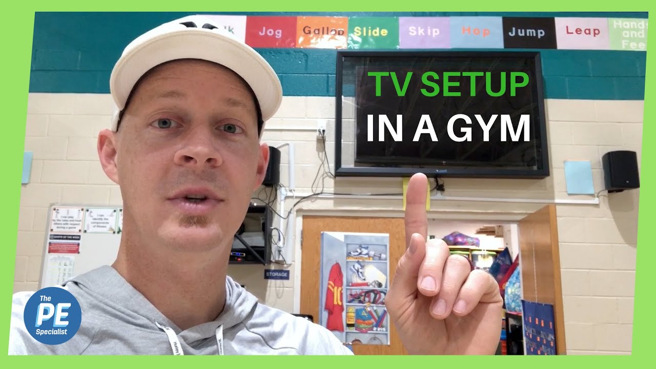 How to Setup a TV in a Gym Setup Update New Computer Cart YouTube