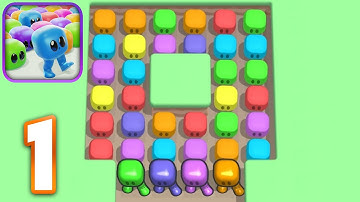 Block Jam 3D - Walkthrough Gameplay Part 1 - Tutorial - Level 1-10 (iOS, Android)