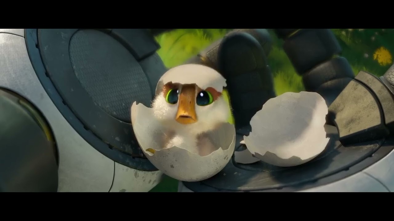 Robo hatching egg chicken cute scene