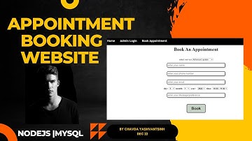 Nodejs Mysql Apointment Booking Website | #webdevelopment  project | #nodejs #mysql #appointment