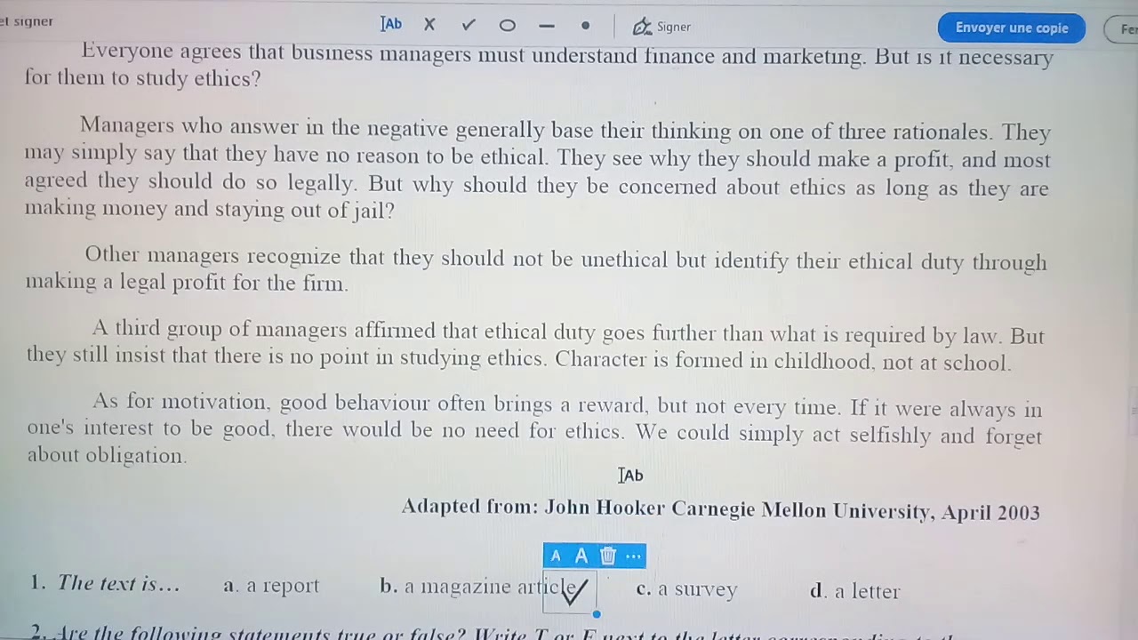 حل مواضيع اللغة الإنجليزية بكالوريا 2019 : موضوع 02 شعبة اداب و فلسفة بكالوريا 2017