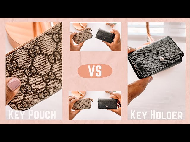 Luxury Key Pouch VS Key Holder  Gucci GG Supreme and Coach 5-ring Holder  #gucci #coach 