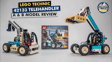 LEGO Technic 42133 Telehandler A & B model detailed building review