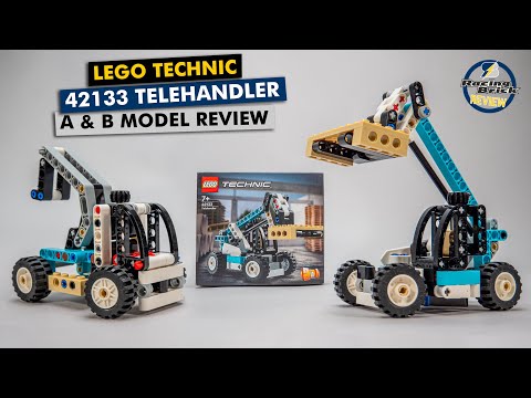 LEGO Technic 42133 Telehandler A & B model detailed building review