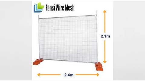 Hot dipped galvanized welded wire mesh construction security temp fencing