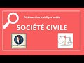 Socite civile dfinition juridique 