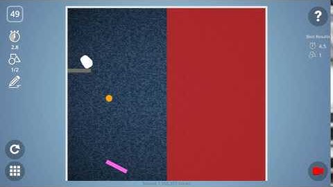 Check out how I solved level 49 in Brain It On! #BrainItOn