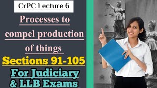 CrPC Lecture 6 | Section 91 to 105 of CrPC | Chapter 7 of CrPC