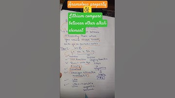 Anomalous properties of lithium compared with other alkali metals @ngk7179