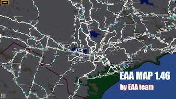 The oversized map mod EAA MAP 1.46 released | ETS2 1.46