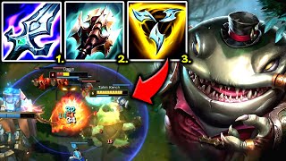 TAHM KENCH TOP ON-HIT LITERALLY MAKES ENEMY RAGEQUIT 🤣- S14 Tahm Kench TOP Gameplay Guide