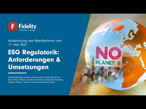 Die neue Regulierung: ESG-Daten und Fidelity-Ansatz
