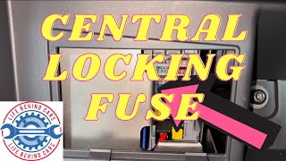 Fiat 500 Petrol 2016 Central Locking Fuse Location