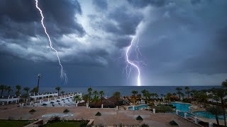 Sharm el Sheikh weather today. Thunderstorm, rain, wind. Egypt 2024.