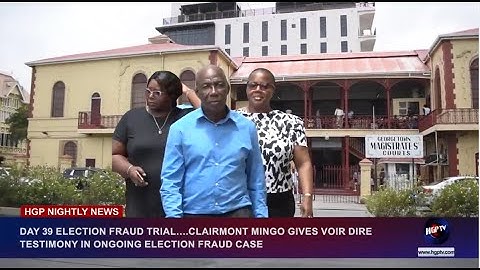 DAY 39 ELECTION FRAUD TRIAL…CLAIRMONT MINGO GIVES VOIR DIRE TESTIMONY IN ONGOING ELECTION FRAUD CASE