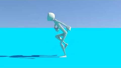 Walk cycle 3d animation.Maya