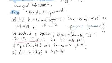 Real Analysis, Lecture 11 (Bolzano–Weierstrass theorem and Cauchy=Convergent for sequences)