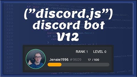 DISCORD BOT DEV V12 || level/rank Commando [canvacord] | Tutorial #25 [Nederlands/Dutch]
