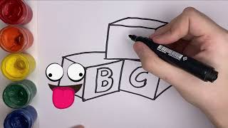 Bolalar uchun alifbo chizish /Drawing Alphabet for children/Рисование Алфавит для детей ABC