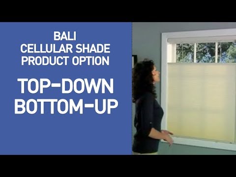 Bali Top Down Bottom Up Cellular Shades Demo - YouTube