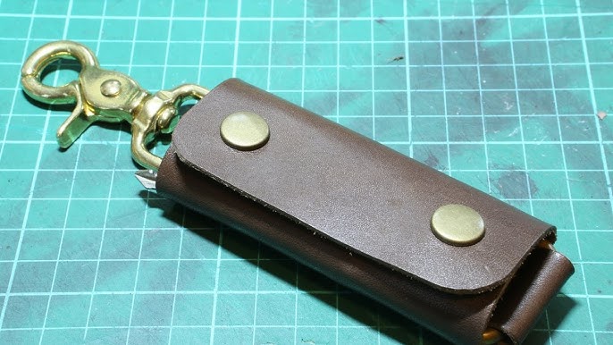 Purple Leather Key Holder Kit DIY Leather Key Wallet Kit DIY Leather  Projects DIY Leather Kit
