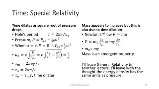 V Theory - A Theory of Nothing  - 6: Special Relativity           MESA Lecture 2022
