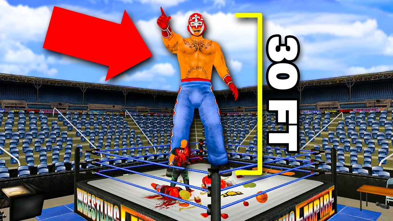 Injuring EVERYONE as GIANT Rey Mysterio in Wrestling Empire..