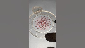 What does this pattern resemble.? Magic Ruler,Small Ruler big wisdom       #2024#shorts #spirograph