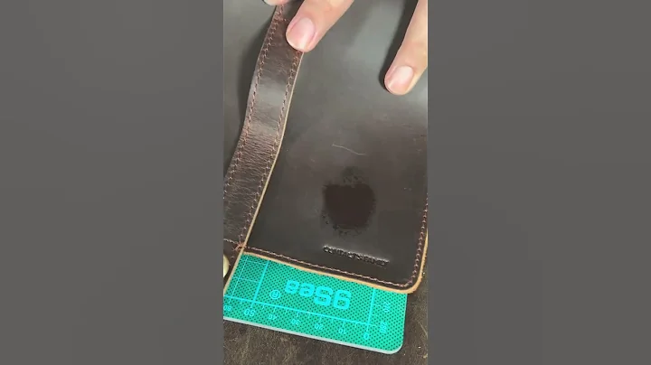 One Water Drop Witness the Genuine Leather!#foryou #leathercraft #leather #genuineleather #craft