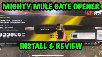 MIGHTY MULE GATE OPENER install video and review