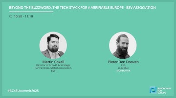 BC4EU Summit 2025 - Beyond the Buzzword: The Tech Stack for a Verifiable Europe - BSV ASSOCIATION