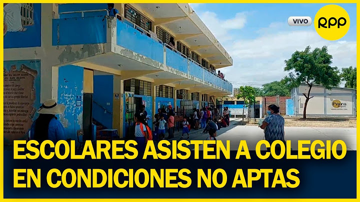 Piura: escolares estudian en colegio declarado en alto riesgo